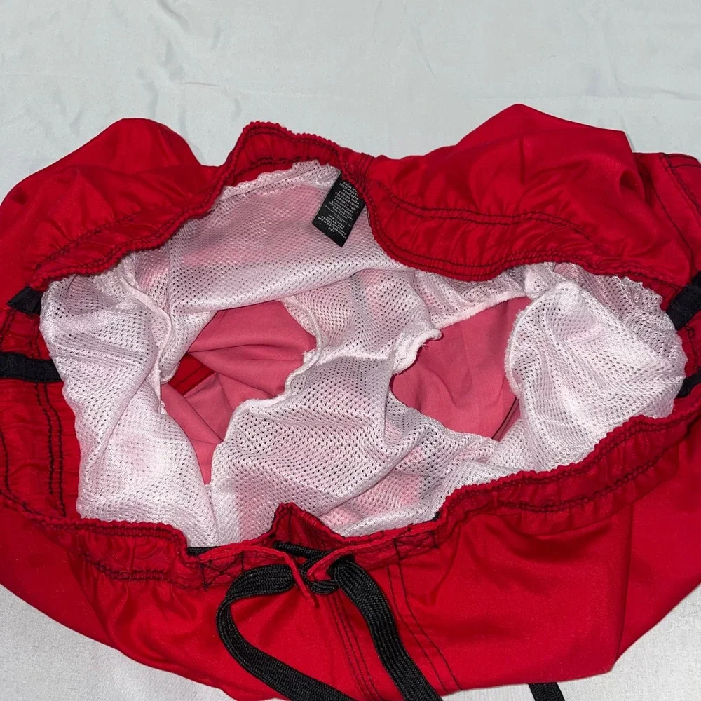 OP Ocean Pacific Mens Red Cargo Swim Trunks Board Shorts Size Large 36-38